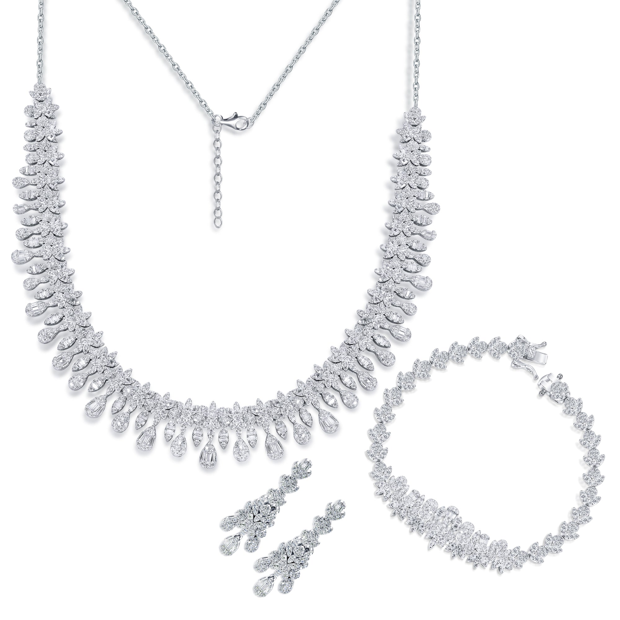 Shimmering Snow Set | Lustré Jewels & Co